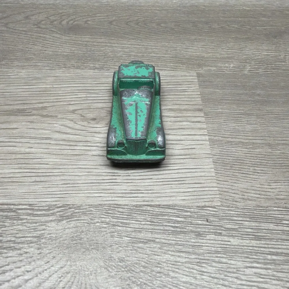 VTG 1950s Green Midgetoy Diecast Metal Car Rockford Ill&Tootsietoy Thunderbird